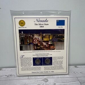 Nevada 2004 Postal Commemorative Society Statehood Quarter/stamps